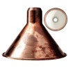 raw copper / white inside conic L - shade - DCW éditions