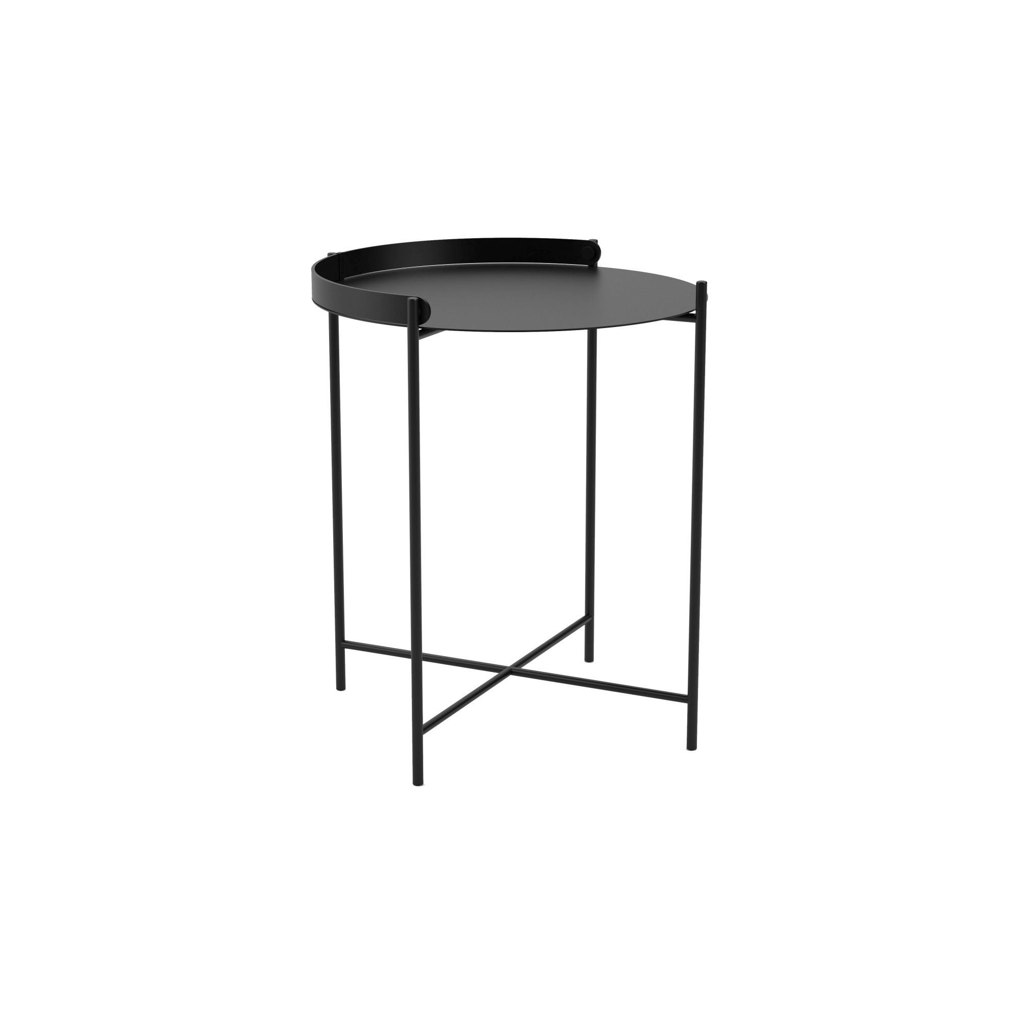 table Edge – Ø46 x H50 cm – noir – Houe