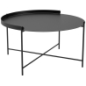 Edge table – Ø76 x H37cm – black – Houe