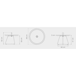 table Eyelet – Ø58cm – pistache (4564) – Houe