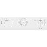 table Eyelet – Ø45cm – blanc écru (4308) – Houe