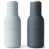 blue / beech lid - set of 2 Bottle Grinders - Audo Copenhagen