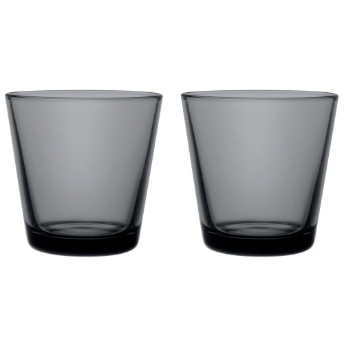 21cl - 2 x verres Kartio Gris foncé - Iittala