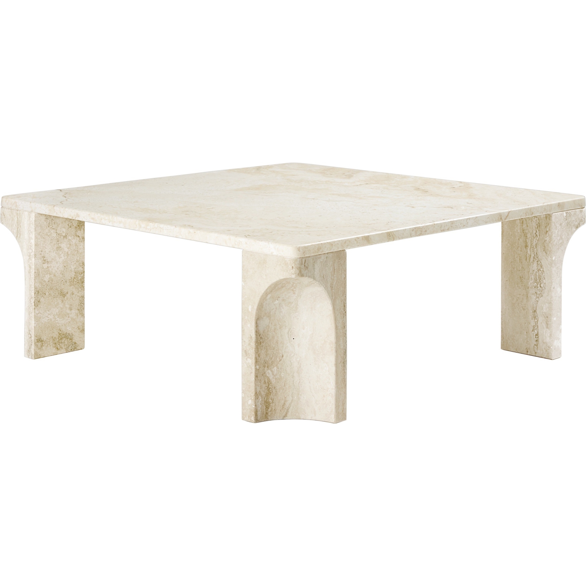 80 x 80 cm / neutral white – Doric coffee table - Gubi