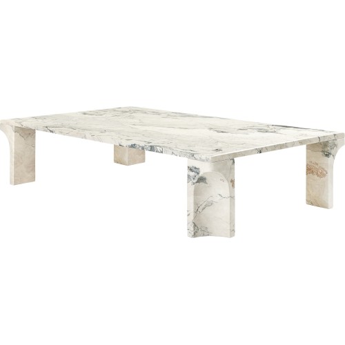 140 x 80 cm / gris électrique – table basse Doric - Gubi