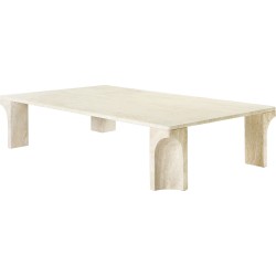 140 x 80 cm / blanc neutre – table basse Doric - Gubi