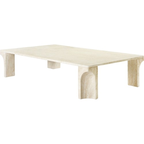 140 x 80 cm / blanc neutre – table basse Doric - Gubi