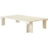 140 x 80 cm / blanc neutre – table basse Doric - Gubi