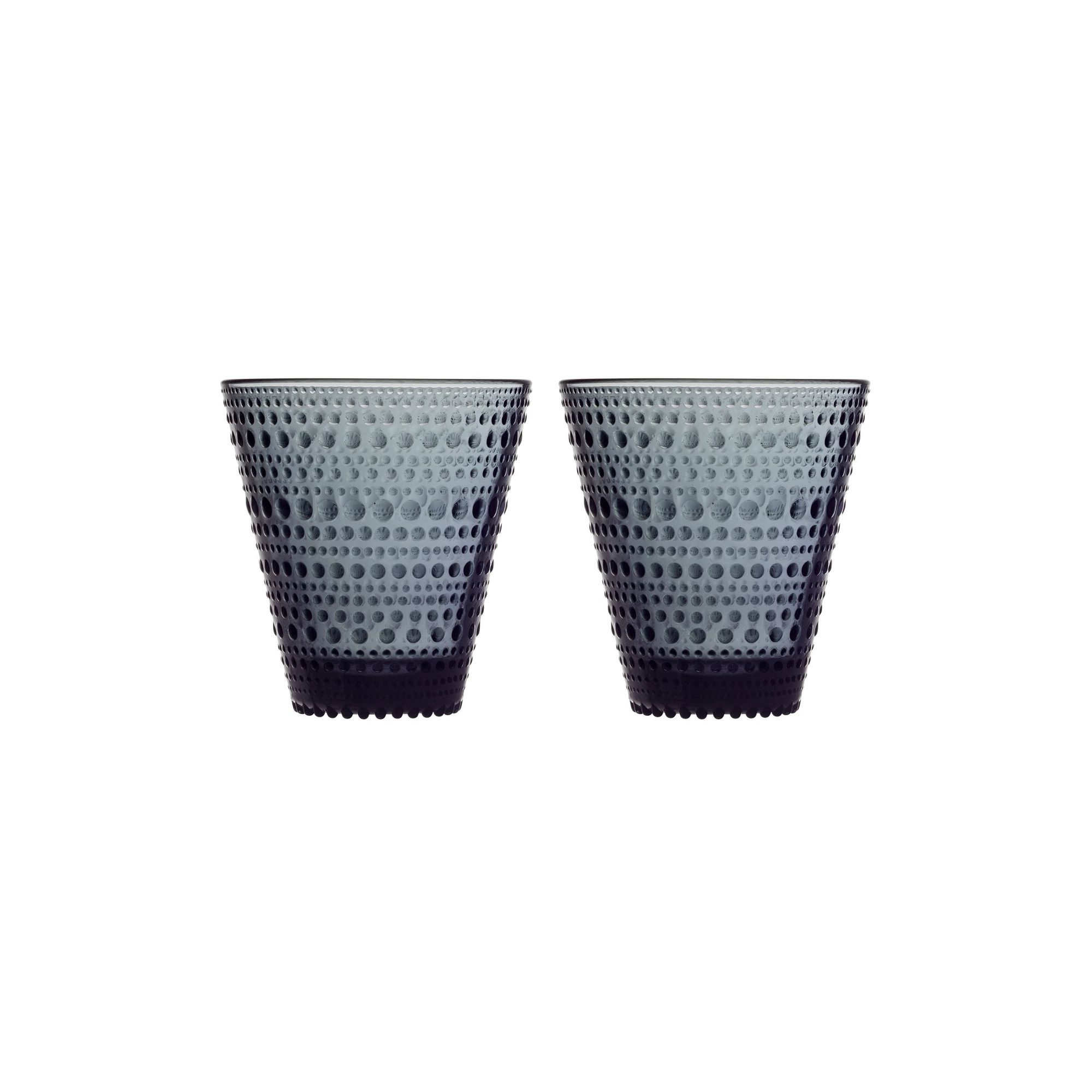 2 x tumblers 30cl Kastehelmi - dark grey - 1057030 - Iittala