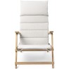 Deck chair BM5568 with cushion - Carl Hansen & Søn