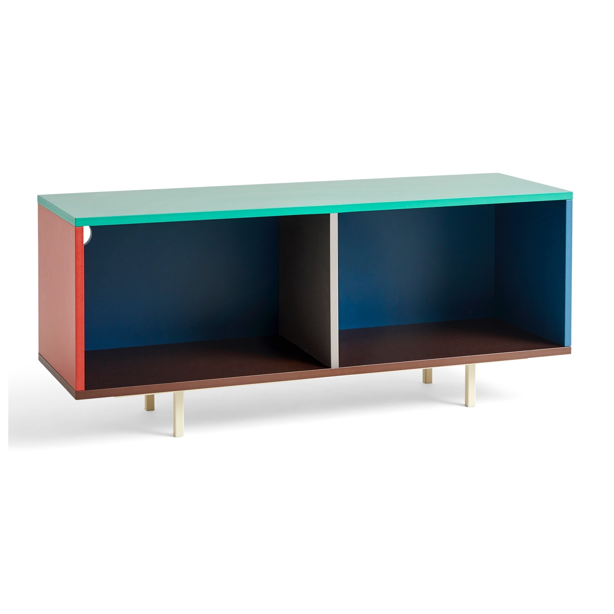 Colour cabinet M – Multi, avec pieds, sans verre - HAY