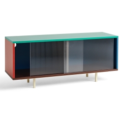 Colour Cabinet M – Multi, avec pieds, avec verre - HAY