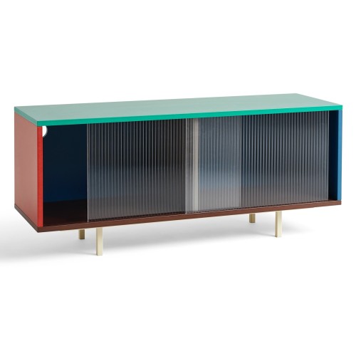 Colour Cabinet M – Multi, avec pieds, avec verre - HAY