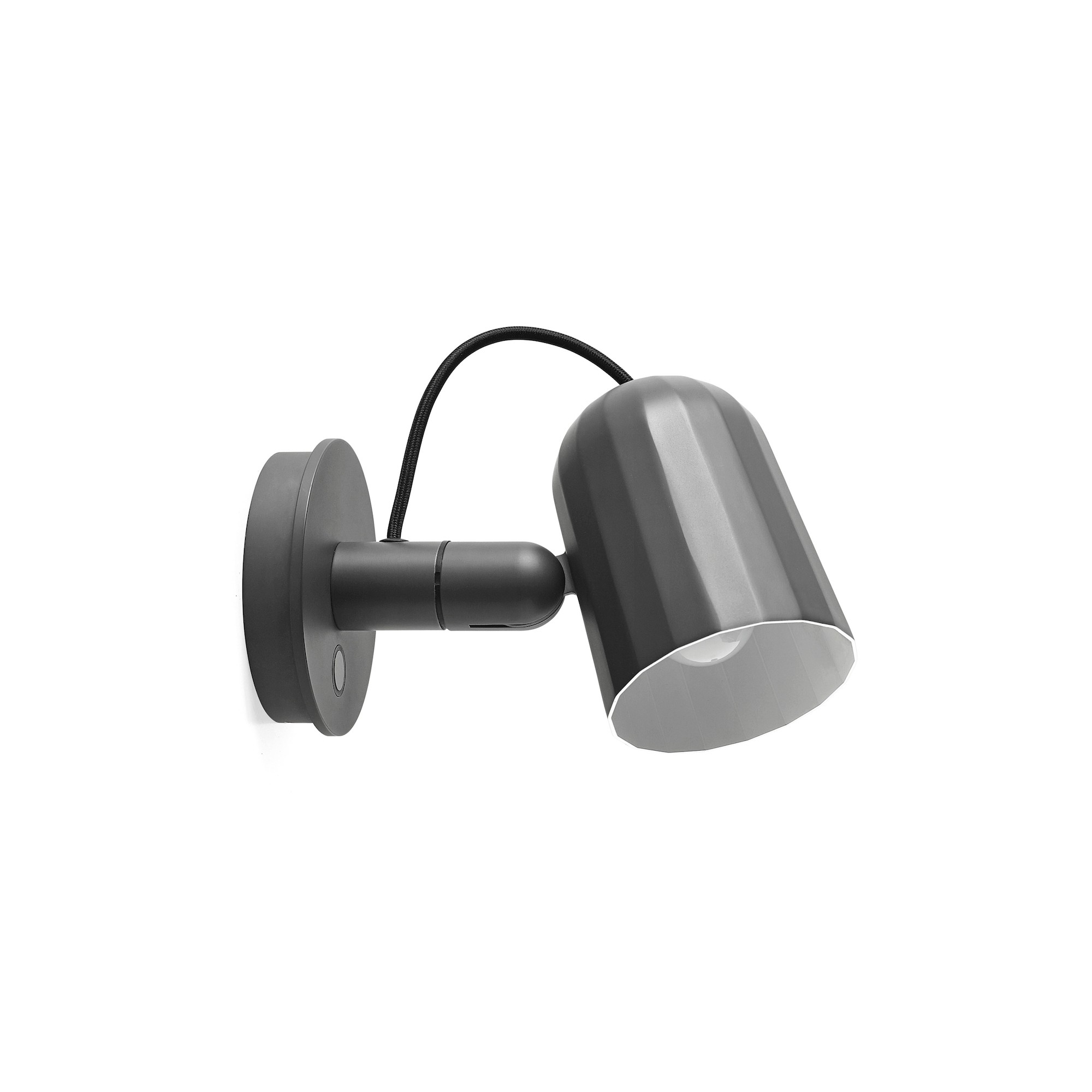 dark grey - Noc wall lamp button - HAY