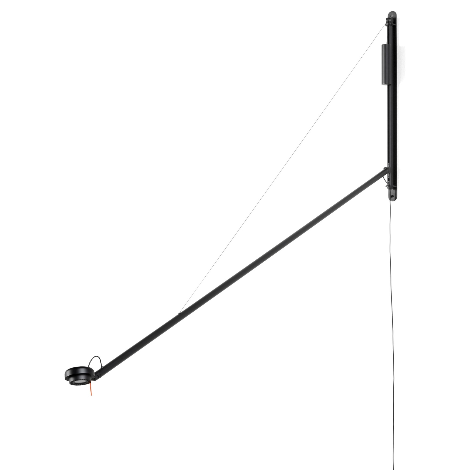 soft black - Fifty-fifty floor lamp - HAY