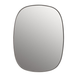 Grey / Clear, small - Framed Mirror