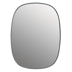 Dark Green / Clear, small - Framed Mirror - Muuto