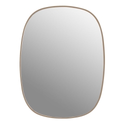 Pink / clear, small - Framed Mirror - Muuto