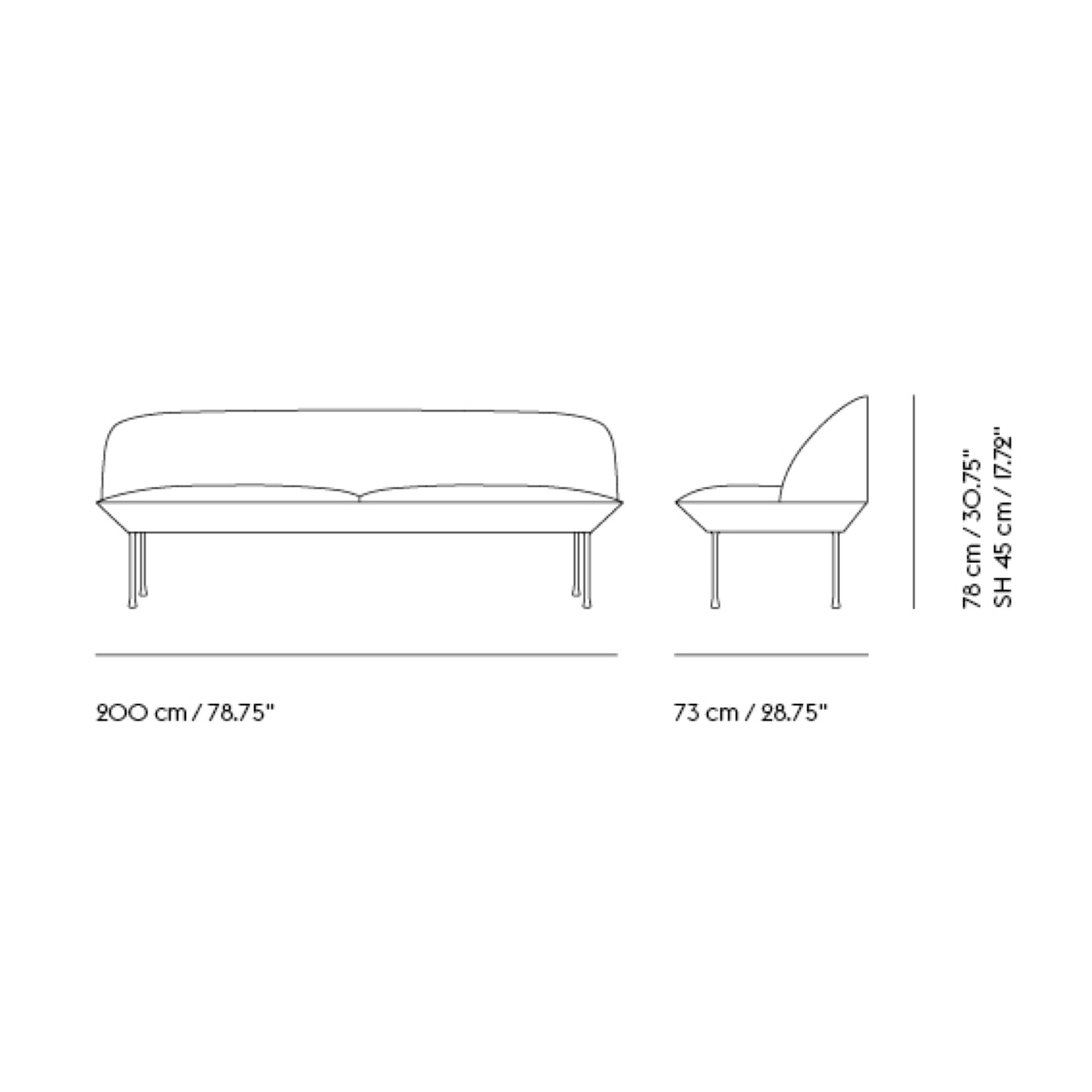 3-seater Oslo sofa - Muuto