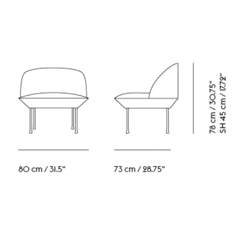 Oslo sofa 1-seater - Muuto