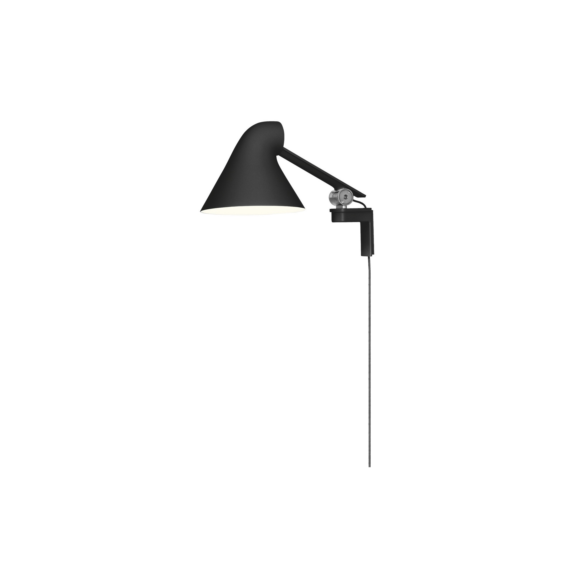 NJP wall lamp short arm – Black - Louis Poulsen