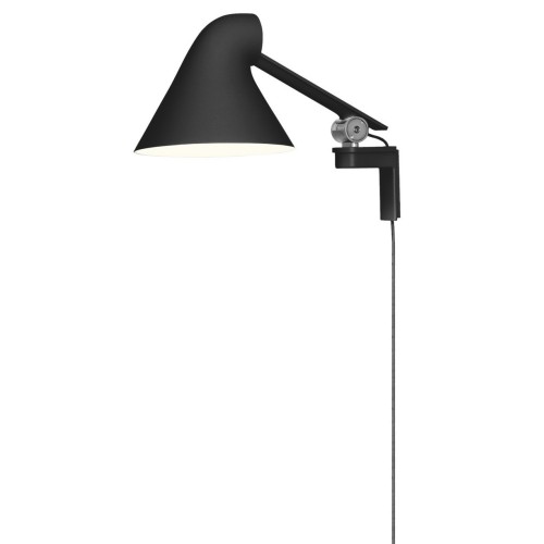 NJP wall lamp short arm – Black - Louis Poulsen