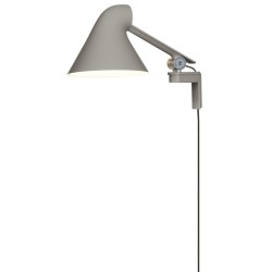 NJP wall lamp short arm – Light grey - Louis Poulsen