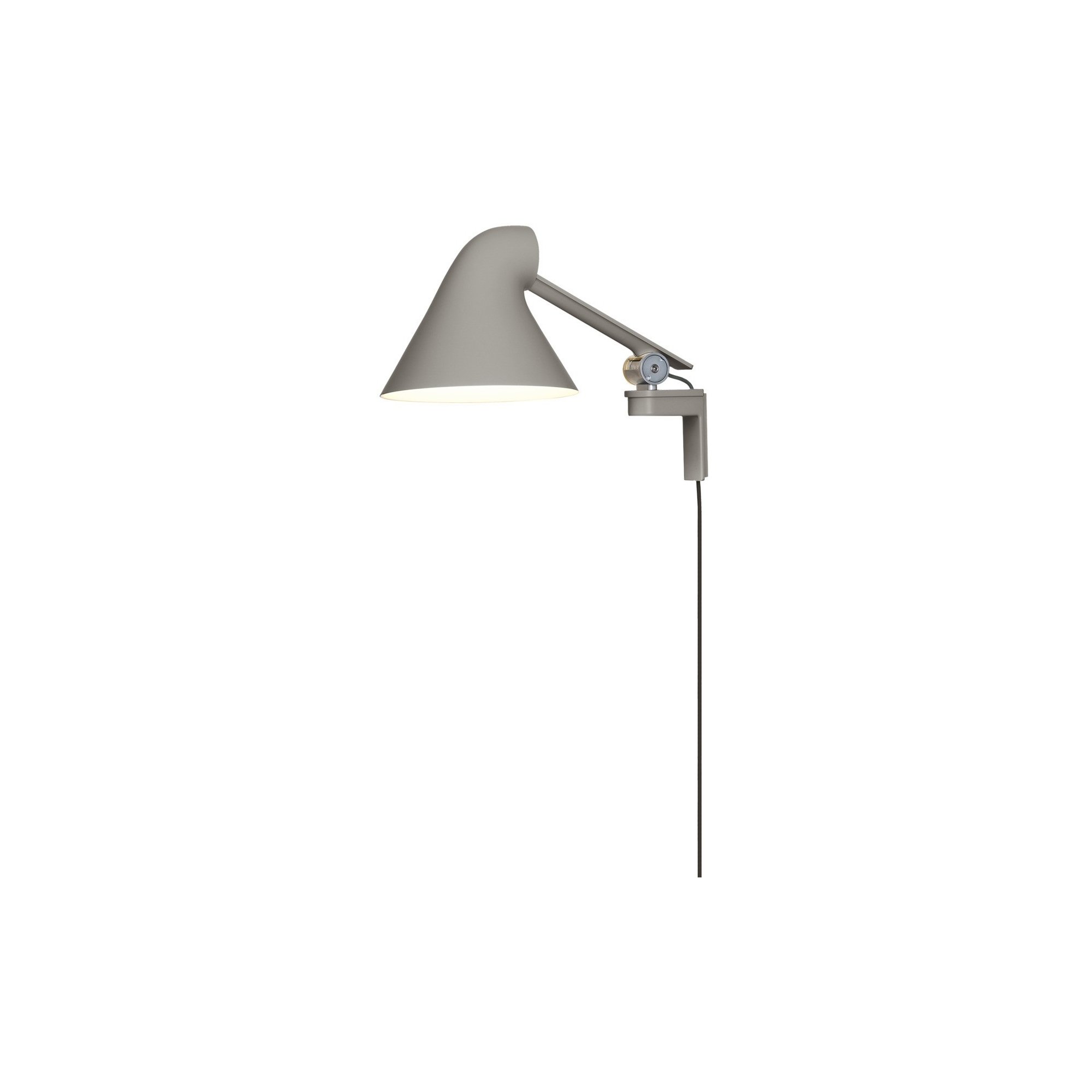 NJP wall lamp short arm – Light grey - Louis Poulsen