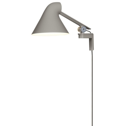 NJP wall lamp short arm – Light grey - Louis Poulsen