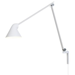 NJP wall lamp long arm – White - Louis Poulsen