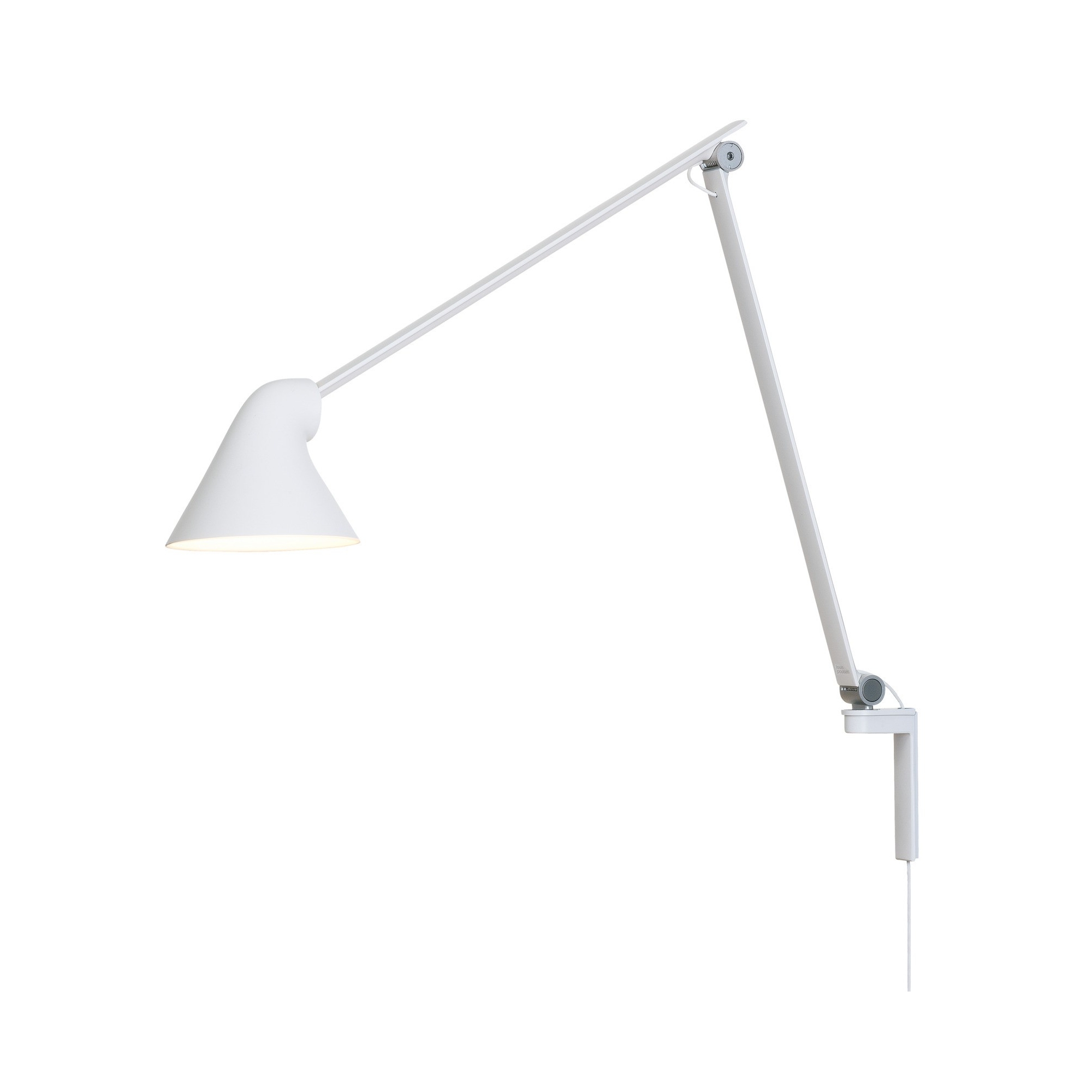 NJP wall lamp long arm – White - Louis Poulsen