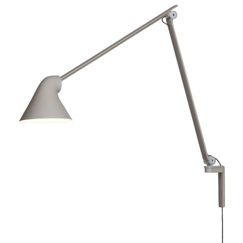 NJP wall lamp long arm – Light grey - Louis Poulsen