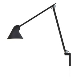 NJP wall lamp long arm – Black - Louis Poulsen