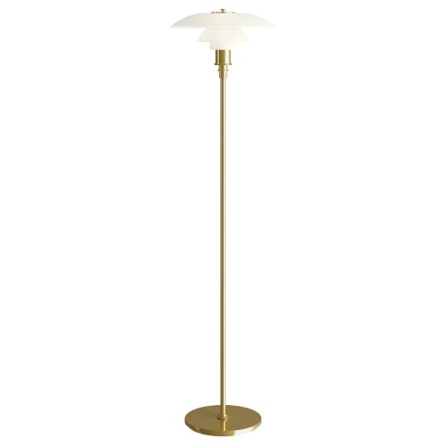 metallic brass - PH 3½-2½ floor lamp - Louis Poulsen