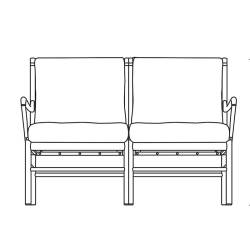 noyer - sofa OW149-2 - Carl Hansen & Søn