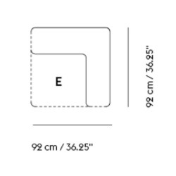 Module d'angle E - Connect - Muuto