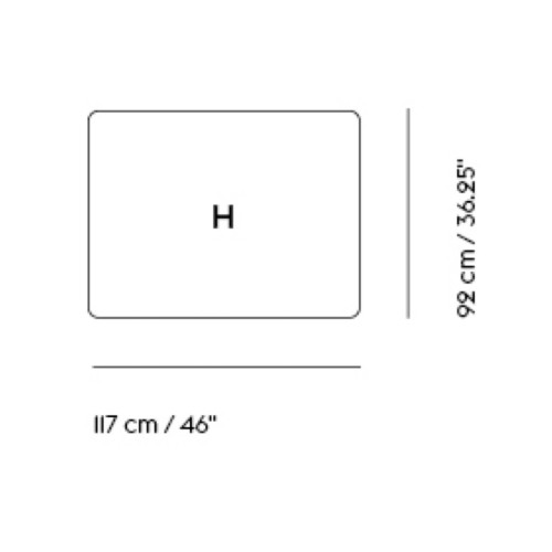 Module H (ottoman) - Connect - Muuto