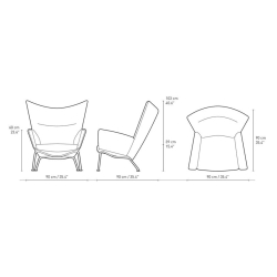 fauteuil Wing CH445 - Carl Hansen & Søn