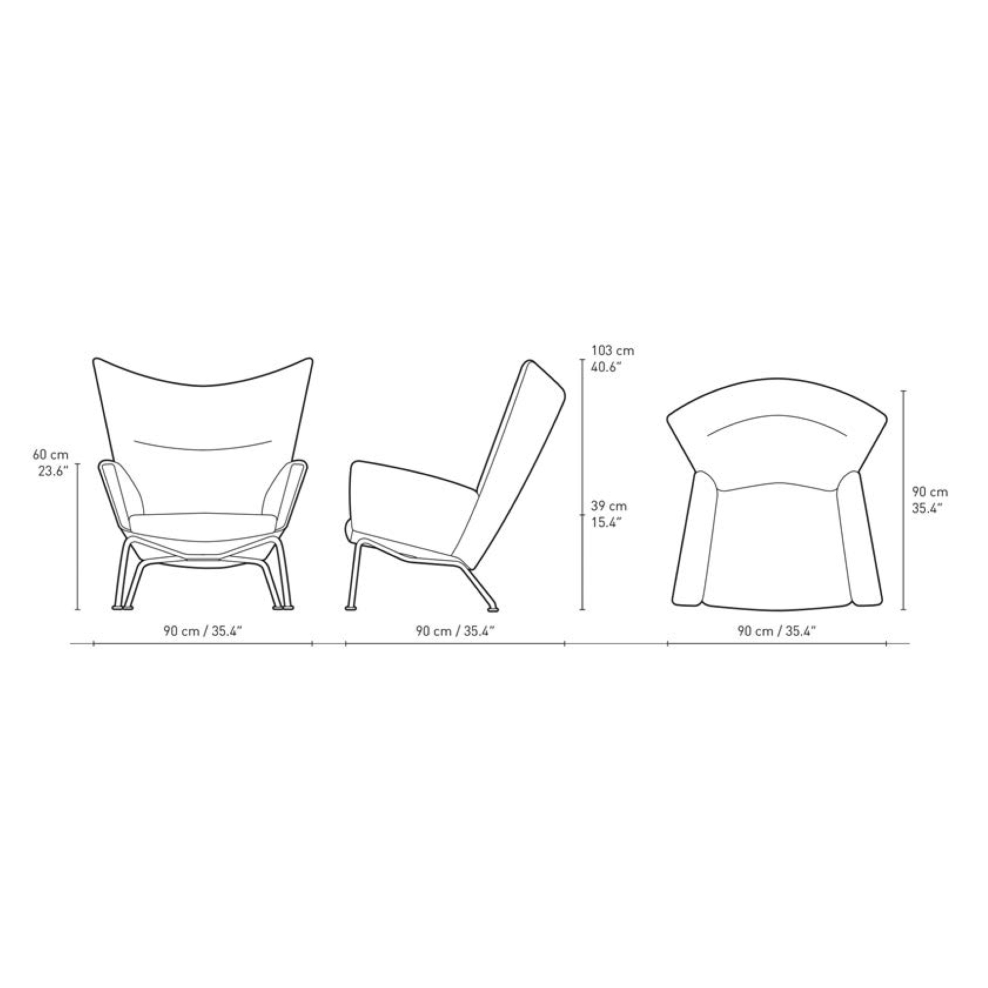 CH445 Wing armchair - Carl Hansen & Søn