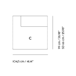 Extérieur gauche sans accoudoir – Connect Soft – module C - Muuto