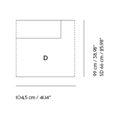 Extérieur droit sans accoudoir – Connect Soft – module D - Muuto