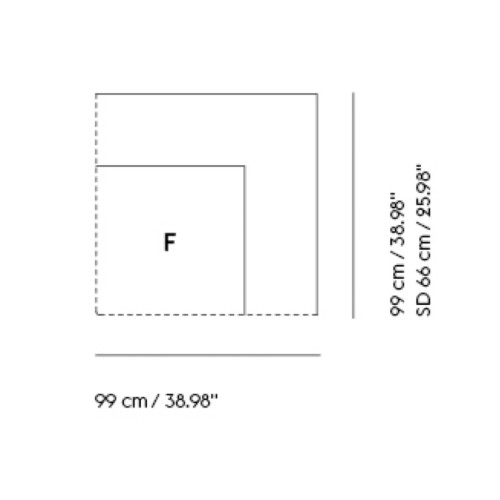 Module d'Angle – Connect Soft – module F - Muuto