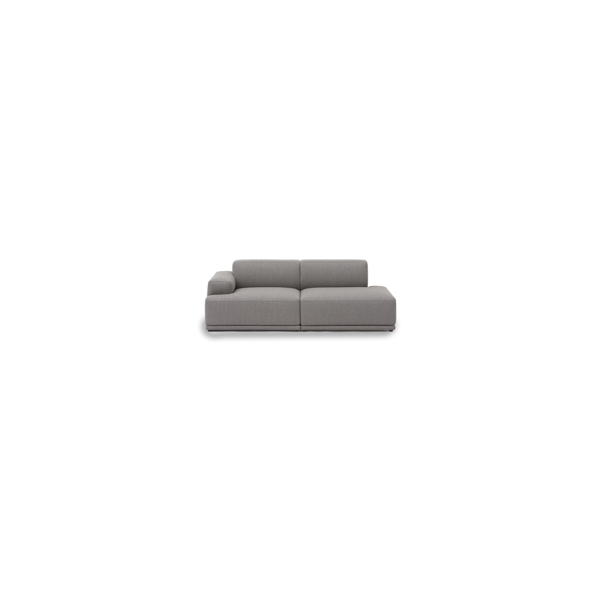 Connect Soft - 2 seater sofa, Configuration 2 - Re-Wool 128 fabric - Muuto