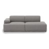 Connect Soft - 2 seater sofa, Configuration 2 - Re-Wool 128 fabric - Muuto