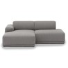 Connect Soft - 2 seater sofa, Configuration 3 - Re-Wool 128 fabric - Muuto