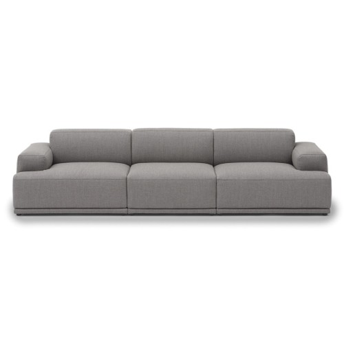 Connect Soft - 3 seater sofa, Configuration 1 - Re-Wool 128 fabric - Muuto