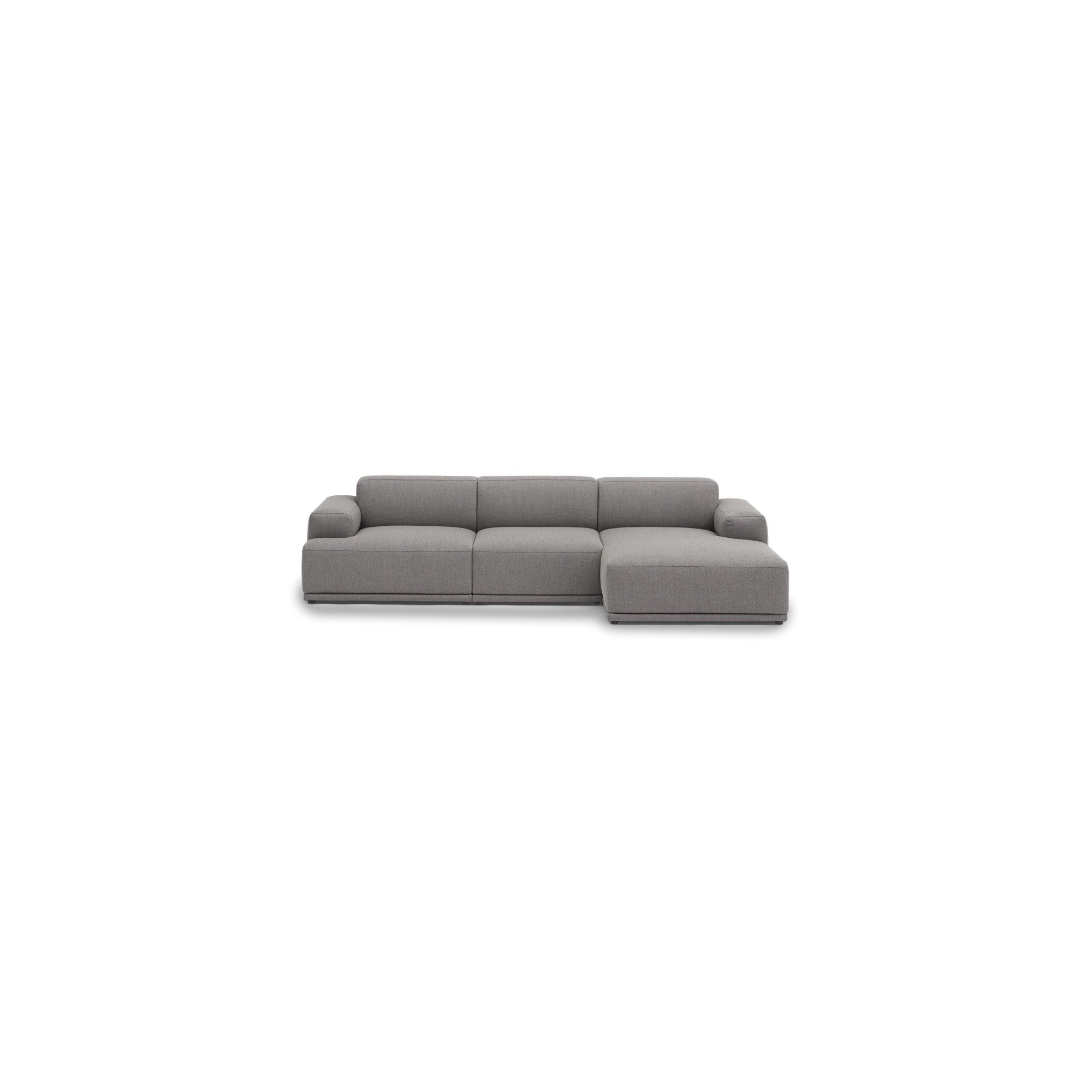 Connect Soft - 3 seater sofa, Configuration 2 - Re-Wool 128 fabric - Muuto