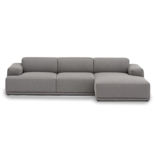 Connect Soft - 3 seater sofa, Configuration 2 - Re-Wool 128 fabric - Muuto