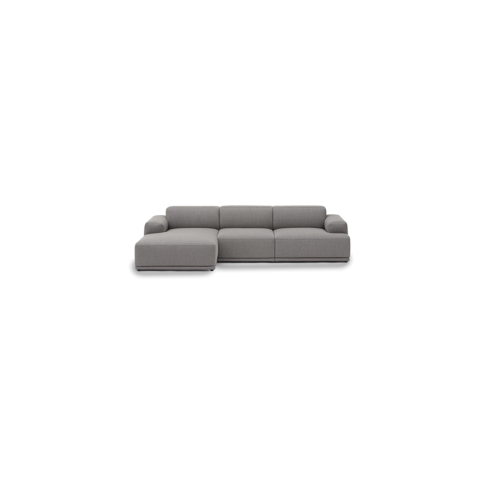 Connect Soft - 3 seater sofa, Configuration 3 - Re-Wool 128 fabric - Muuto