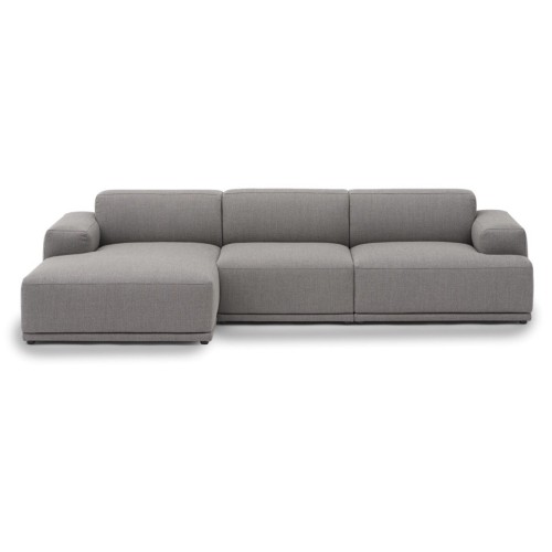 Connect Soft - 3 seater sofa, Configuration 3 - Re-Wool 128 fabric - Muuto